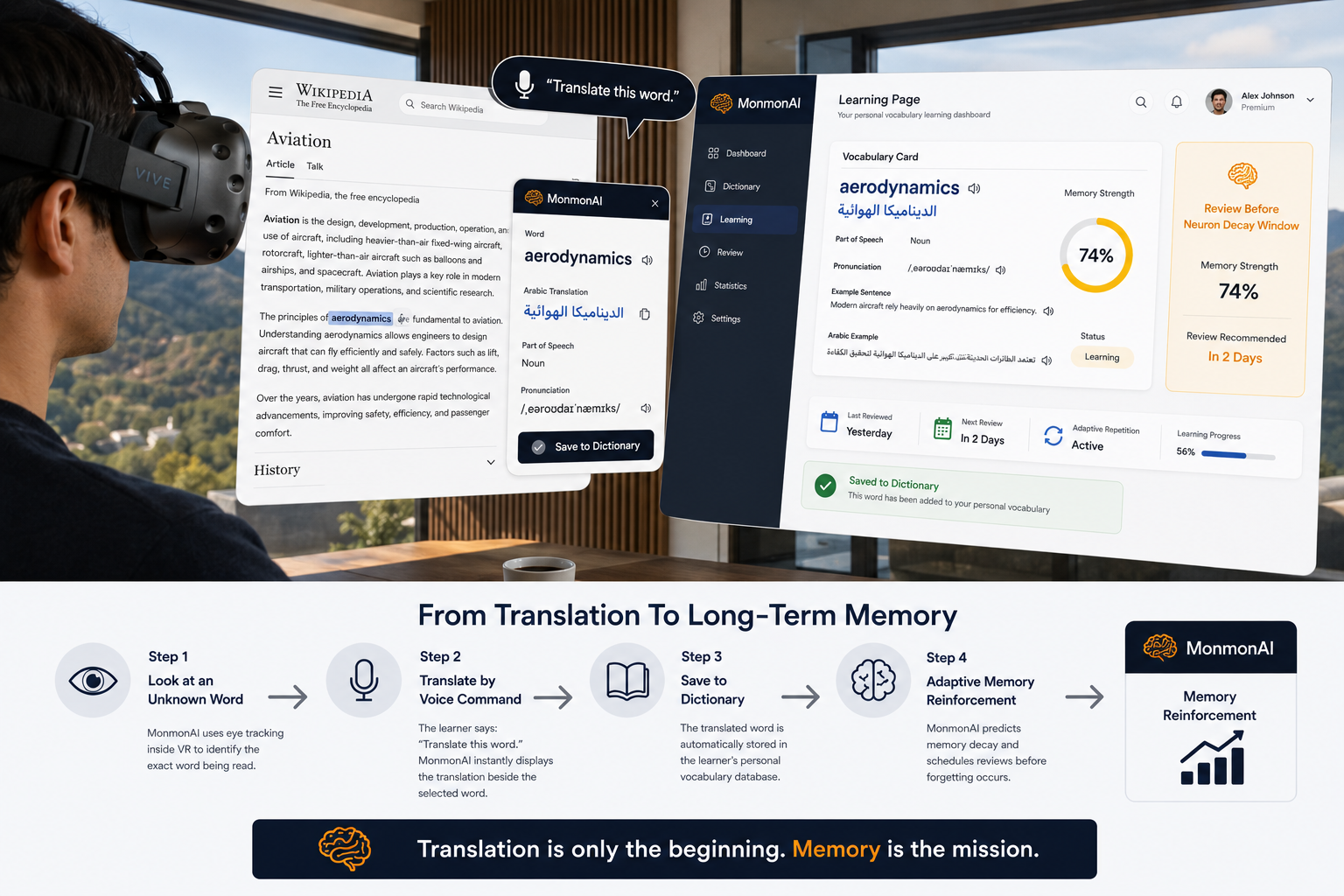 Learn any language in any reality — MonmonAI